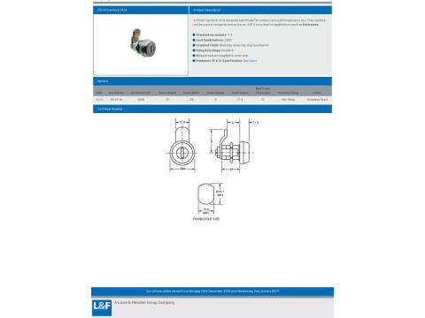 1414 22MM CAMLOCK (FOR HARSH ENVIRONMENTS)