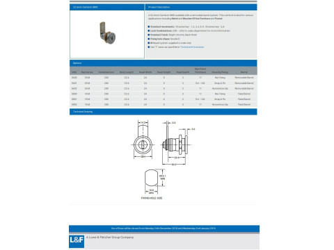 5800 22.6MM CAMLOCK