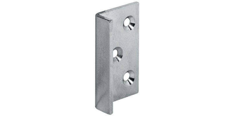 Angled Striking Plate 42x25x10mm St NP