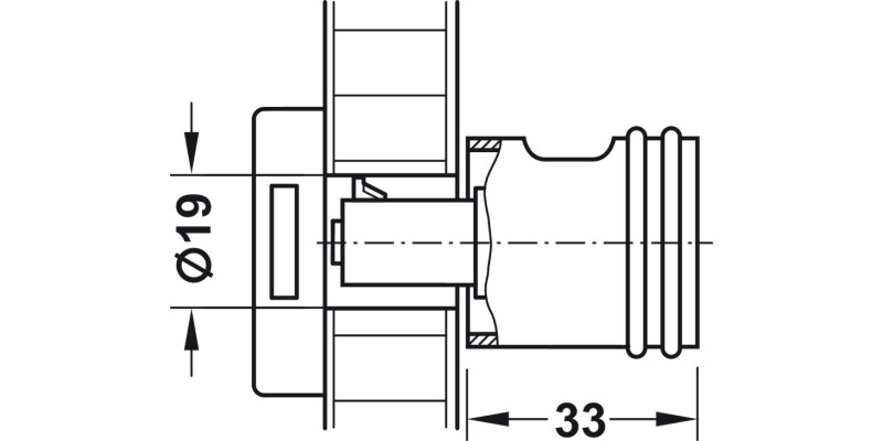Symo3000 Lock Hdl Case w Rings RH MNP