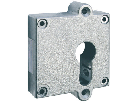 Rim Lock, Housing with Aperture for Profile Cylinder, Universal