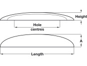 Wilton Cup Handle Unfin Oak 160mm cc