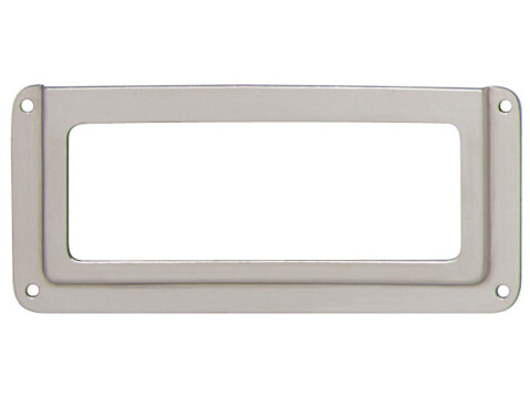 Label Frame, Steel, Nickel Plated