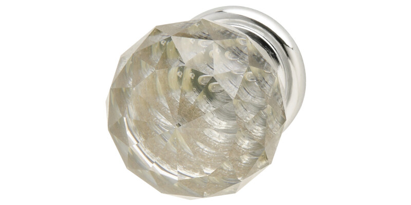 Knob, Glass with Brass Base, &Oslash; 30-35 mm, Harley