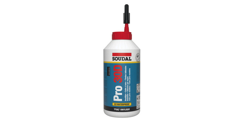 Wood Adhesive, PVA, Fast Drying, Soudal PRO 30D D3
