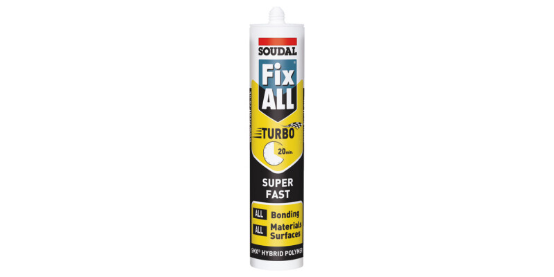 Super Fast Sealant and Adhesive, SMX Hybrid Polymer, Tube 290 ml, Soudal Fix All