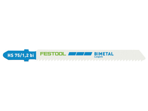 Jigsaw Blade, for Metal, Pack of 5 Blades, Festool HS 75/1,2 BI/5