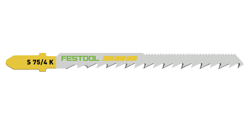Jigsaw Blade, for Wood Curves, Pack of 5 Blades, Festool S 75/4 K/5
