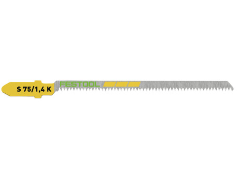 Jigsaw Blade, for Wood Curves, Pack of 5 Blades, Festool S 75/1,4 K/5