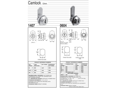 1307 CAMLOCK 12MM