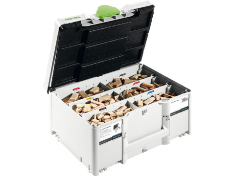Domino Biscuit Assortment in Systainer, 1060 Pieces, Festool