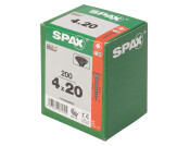 Spax Scr Ful Csk T20 D4x20mm Blk ZP