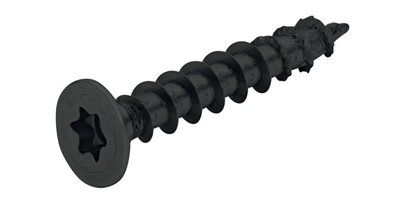 Spax� Black Screw, Countersunk Head with T Star, Fully Threaded