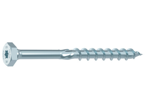 Wood Screw, Heco-Topix-plus, Combi Hex Head, Partially Threaded