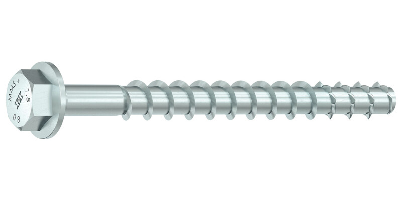 Concrete and Masonry Screw, Heco-Multi-Monti-plus, Hex Head with Combined Washer