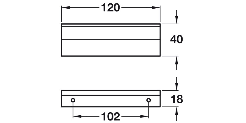 Giona Trim Hdl Brass Pol Nickel 96mm cc