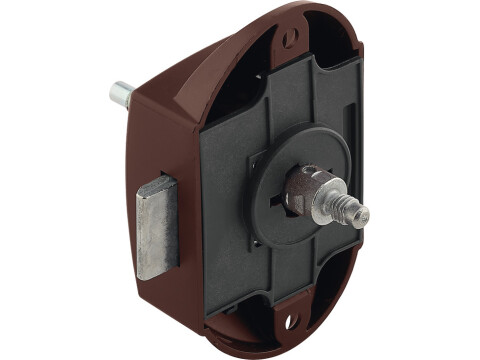 Espagnolette Lock, Push Button, Backset 25�mm, Plastic