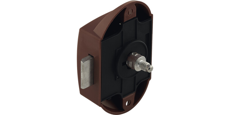 Espagnolette Lock, Push Button, Backset 25�mm, Plastic