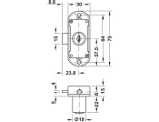Econo Espagnolette Lock BS15mm RH KD