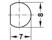 Profile Rod D8x2250mm Drw.St PNP