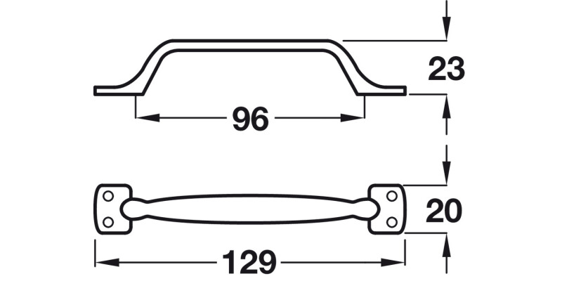 Knightsbridge D Pull Hdl ZA SSE  96mm cc