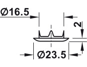 Econo Central Rotary Cyl Lock KA 16.5mm