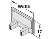Panel Seal Profile-End Cap 23mm Pl Slv
