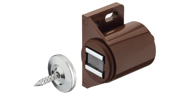 Magnetic Catch, Pull (approx) 3.0 kg, for Screw Fixing, Plastic