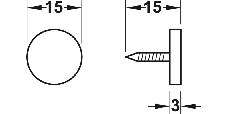 Magnetic Catch 3.0kg SF St/Pl Brown