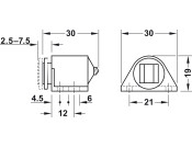 Magnetic Catch 3.0kg SF St/Pl Brown