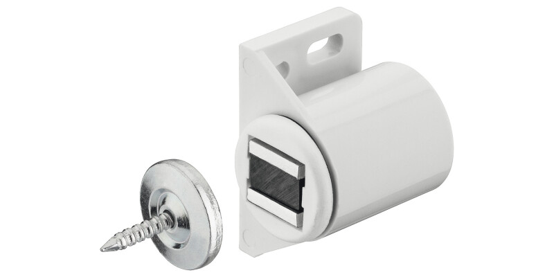 Magnetic Catch, Pull (approx) 3.0 kg, for Screw Fixing, Plastic