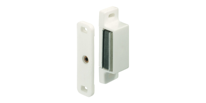 Magnetic Catch, Pull (approx) 3 - 5 kg, for Screw Fixing, Square, Plastic