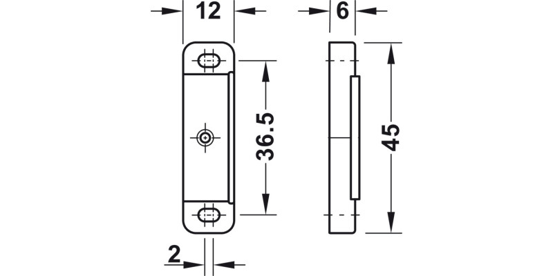 Magnetic Catch 4-5kg SF Pl Brown