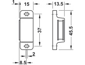 Magnetic Catch 4-5kg SF Pl Brown