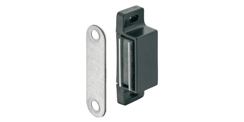Magnetic Catch, Pull (approx) 3 - 5 kg, for Screw Fixing, Plastic, Square