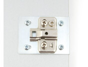 Hinge Mnt Repair Plate Set PM Euro BZP