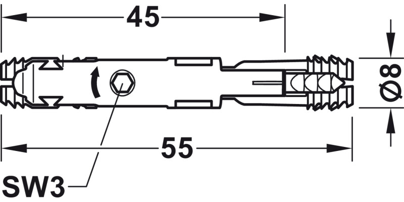 Ixconnect Spreading Connector SC 8/60