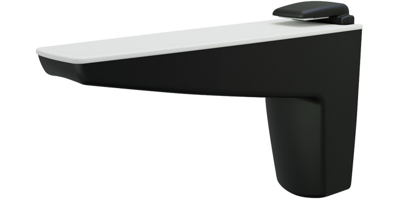 Shelf Support, Wall Fixing, for Glass and Wooden Shelves, Moon