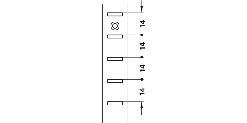 Shelf Support Strip RM/SM 3.5m SNP