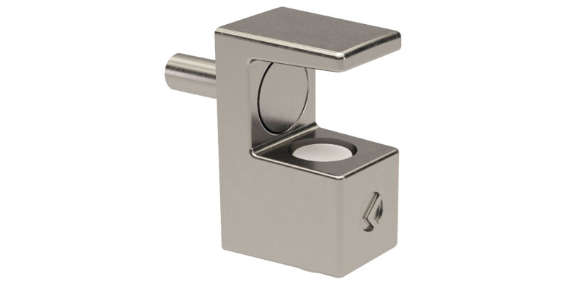 Shelf Support, Plug in, for Glass Shelves 5 - 6 mm Thickness and for &Oslash; 3 mm Hole