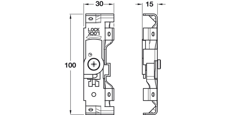 Cab Brkt SH1 Anti-Tilt w Blk Board SZP