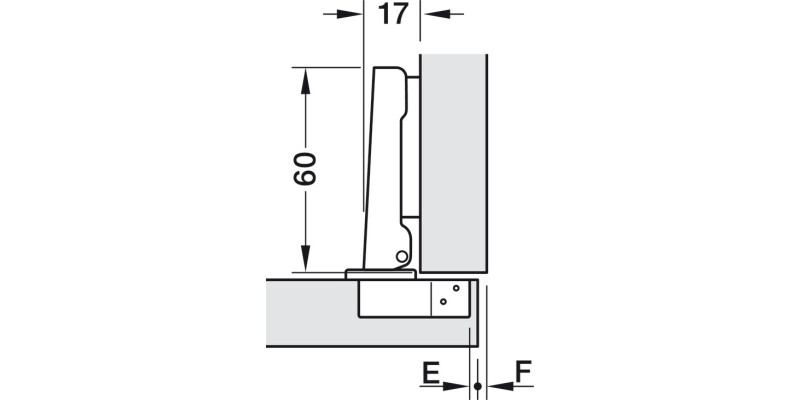 M310A 110D Hinge Sld FO 45/9.5 US