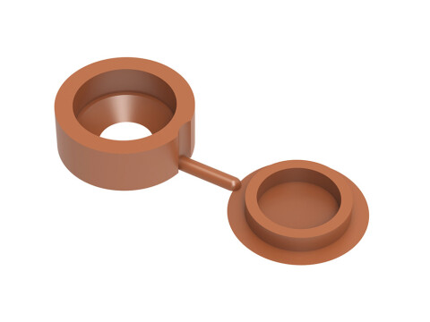 Cover Cap, for Screws, Hinged