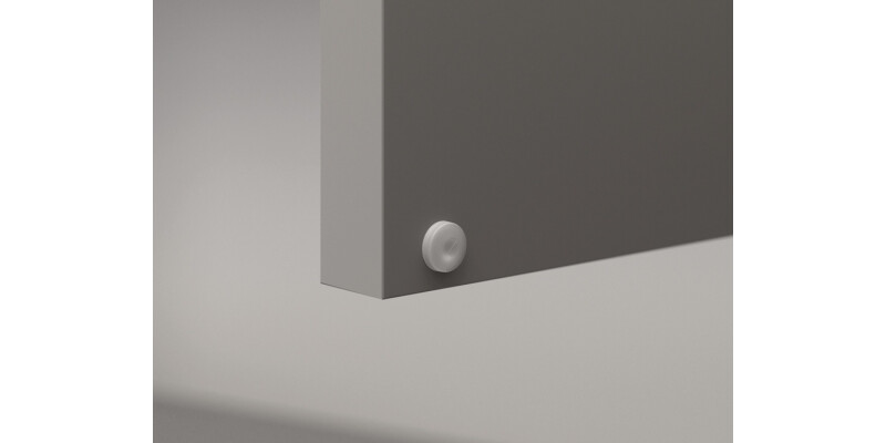 Door Buffer D5x2.5mm Plug-in Pl Wht