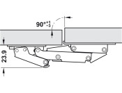 Swing Up 90D Hinge SF w SC Overlay Mnt