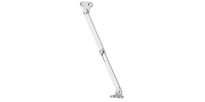 Flap Stay, for Wooden Flaps, with Slotted Guide in Joint