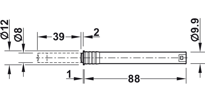 Free Flap Push Catch Type 2 22-34N Gry