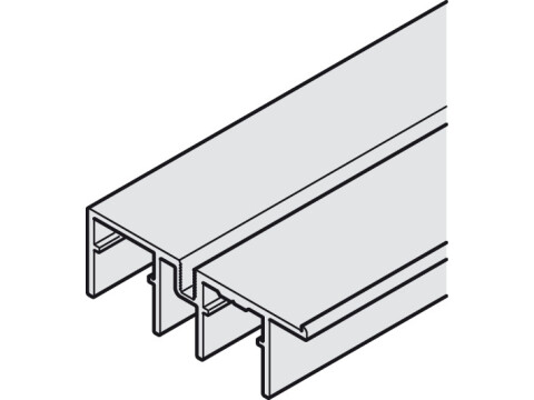 Bottom Guide Track, Double, for Sliding Cabinet Doors, Slido F-Line31 40/60A