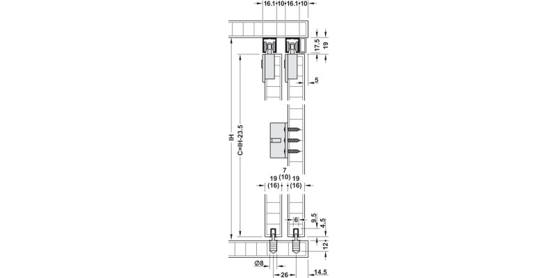 Slido F-Li21 12C FitSet 2Dr w SC
