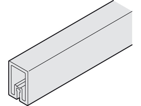 Strengthening Profile, for Sliding Cabinet and Wardrobe Doors, Hawa-Combino H VF